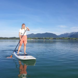 SUP Lady am Forggensee